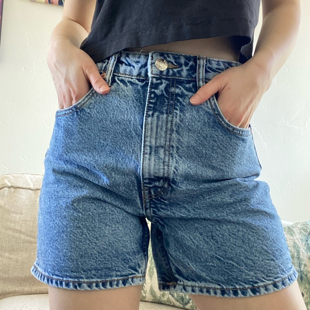 Denim Long Shorts